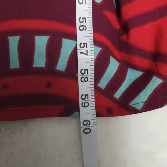 Red and Blue Geometric Maxi Dress - Picture 5 of 5